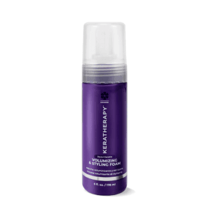 Keratin Infused Nourishing Styling Apimčiai išgauti itin lengvos tekstūros formavimo putos, praturtintos keratinu