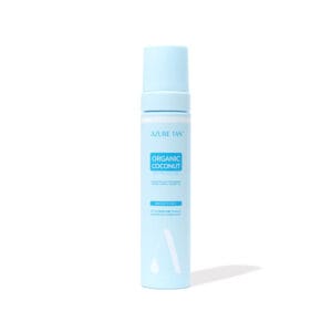 Azure Tan  Greito poveikio drėkinančios savaiminio įdegio putos "Organic Coconut – Medium To Dark", 200ml