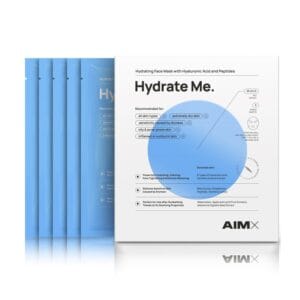 Greito poveikio giliai drėkinanti veido kaukė su peptidais AIMX „Hydrate Me“