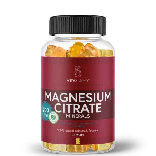 VitaYummy citrinų skonio multivitaminai su magnio citratu, maisto papildas, 60 vnt/180 g