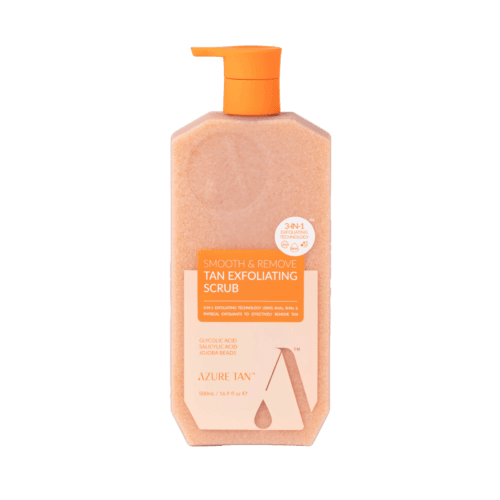 Azure Tan „Smooth and Remove Tan Exfoliating Scrub” eksfolijuojantis kūno šveitiklis 500ml