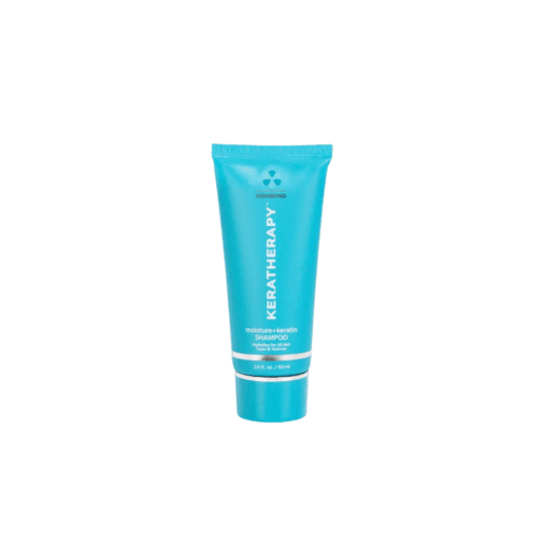 e.shop foto blokui Keratherapy Keratin Infused Moisture Shampoo – drėkinamasis šampūnas, praturtintas keratinu ir antioksidantais, skirtas visų tipų plaukams. Mini dydis 60ml